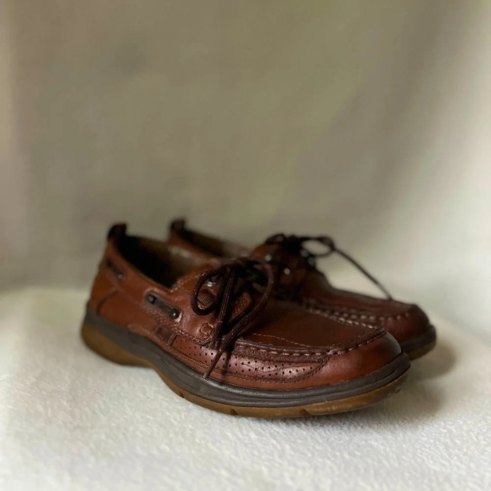 Clark’s Unstructured Leather Men’s Brown Boat Shoes